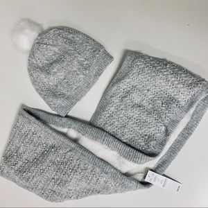 White House black market scarf and beanie